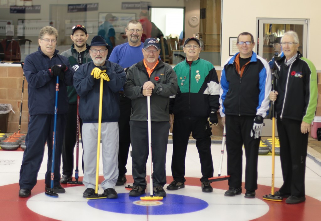 From the left: Joe Bonfoey, ?, Sam Kilby, Cec Hofstetter, Graham Wallbank, Rick Harrison and Chuck Thomas