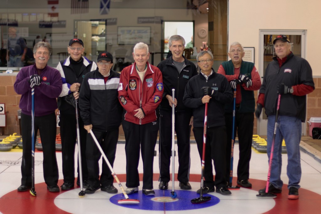 From left: Brian Gleiser, Les Houston, Norm Green, Dave Cain, John MacDonald, Dave Wonf, Marcus Baker and Marty Verhoeven